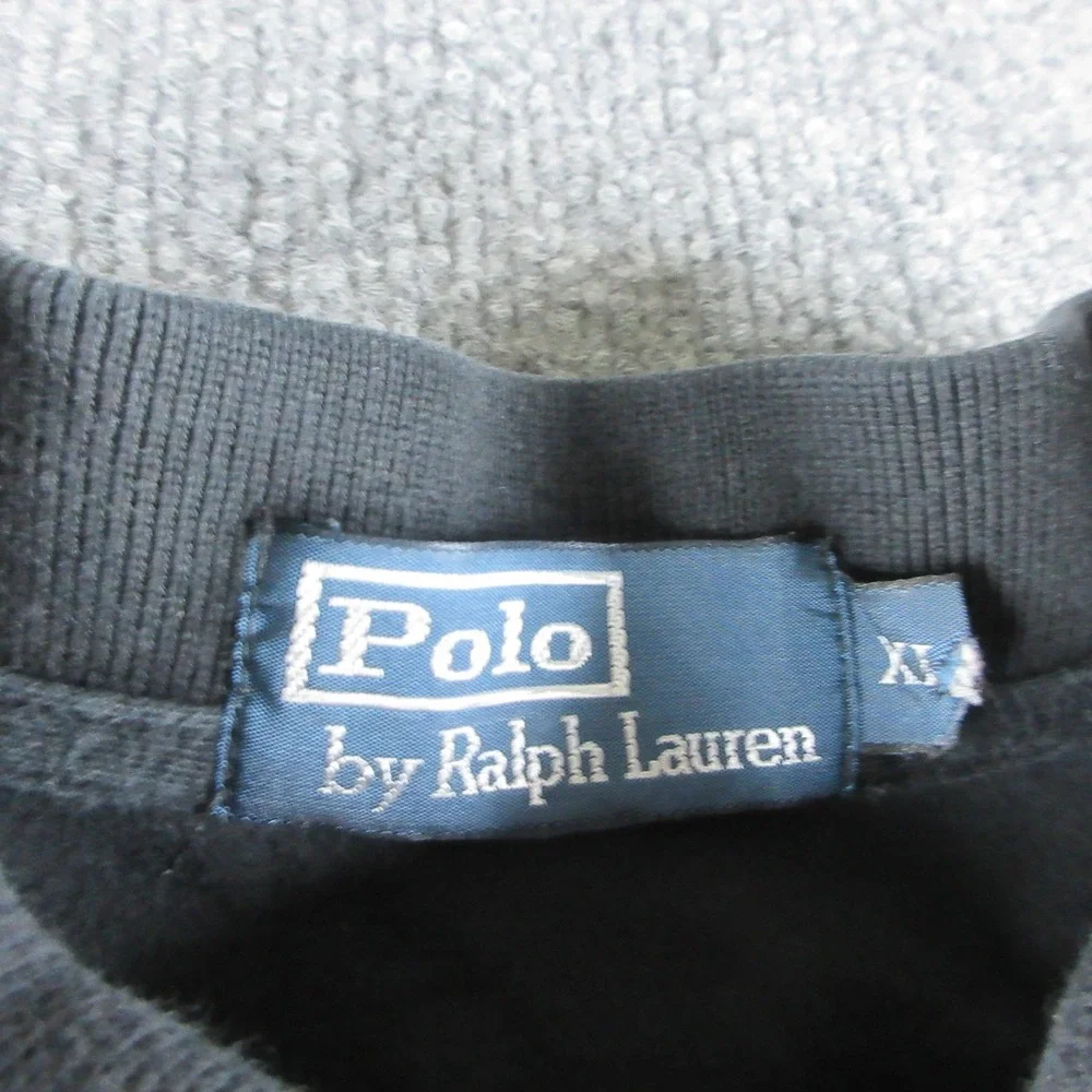 Polo Ralph Lauren Polo Shirt Mens XL Black Short Sleeve Cotton Pony Logo Casual